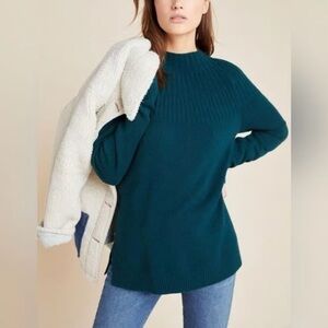 ANTHROPOLOGIE Supersoft Lightweight Mockneck Casual Pullover Sweater Size M